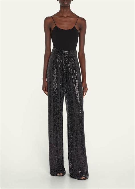 metallic wide leg jeans